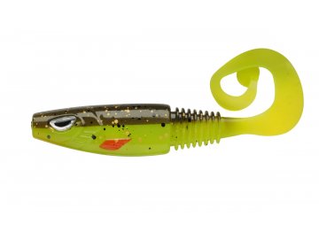 Gumová nástraha Berkley SICK Curl 8cm (Varianta SICK CURL 8CM BROWN CHARTREUSE)