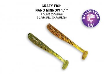 Nano Minnow 1,1 (Varianta Nano Minnow 1,1" 2,7cm color 1/9)