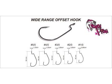 HÁČEK WIDE RANGE OFFSET HOOK (Varianta HÁČEK WIDE RANGE OFFSET HOOK vel. 3/0, balení 7 ks)