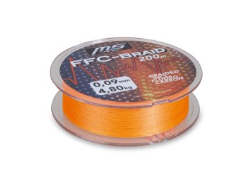 MS Range šňůra FFC-Braid, 200 m, oranžová (Varianta 0,11 mm)