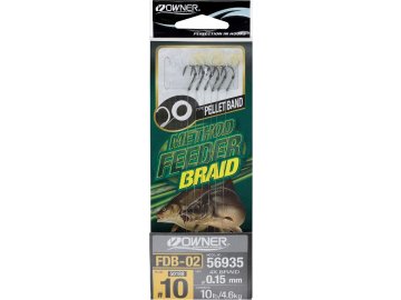 návazec Owner FDB-02 (Varianta háček č.10,šňůrka 0.15mm(6ks))
