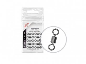 Obratlík Rolling Swivel with X-Pattern - 10 ks (Varianta Obratlík Rolling Swivel with X-Pattern - 10 ks/vel.10)