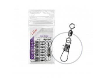 Obratlík s karabinou Crane Swivel with Interlock Snap - 10 ks (Varianta Obratlík s karabinou Crane Swivel with Interlock Snap - 10 ks/vel.10)
