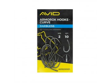 Armorok Hooks - Curve barbless (Velikost 2)