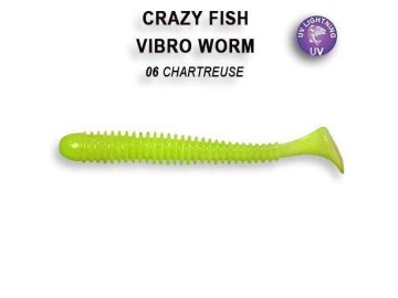 Vibro worm 5cm 6 chartreuse (Varianta Vibro worm 5cm 6 chartreuse)