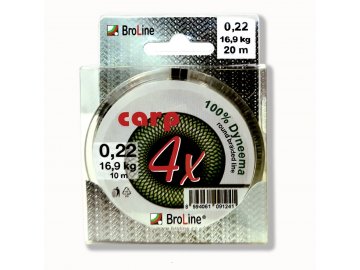 BroLine - CARP Dyneema Blister 2x10m zelená