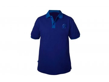 Two Tone Blue Polo Shirt L