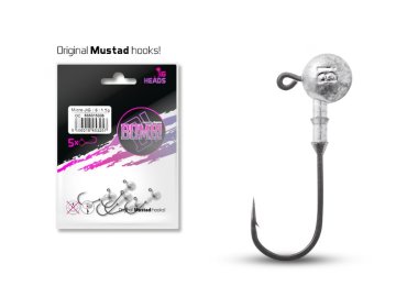 Jigová hlava s límečkem Delphin BOMB / 5ks (Velikost 5g-1/0)