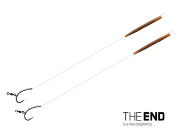Návazec Delphin THE END D-Rig / 2ks (Velikost 20 cm / 17lbs / #4)