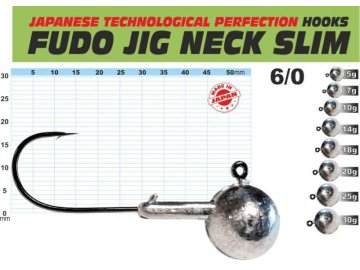 FUDO JIG PROFI Slim s nálitkem 6/0 balení 3ks