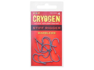 ESP háčky Cryogen Stiff Rigger Barbless (Varianta ESP háčky Cryogen Stiff Rigger Barbless vel. 4 10ks)