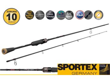 Přívlačové pruty SPORTEX X-Act Trout SpooN 2-díl (DÉLKA PRUTU 185 cm, GRAMÁŽ 0,2-5 g, POČET DÍLŮ 2)