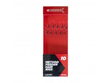 FEEDER EXPERT návazce - Návazce s vlasovým přívěsem 10ks (Varianta FEEDER EXPERT návazce - Návazce č.10 s vlasovým přívěsem 10ks)