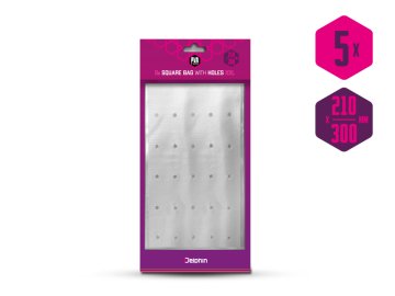 PVA sáček hranatý s otvory Delphin PVA n'tastic XXL / 5ks (Velikost 300x210mm)