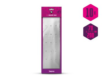 PVA sáček hranatý s otvory zatahovací Delphin PVA n'tastic / 10ks (Velikost 200x70mm)