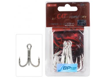 TROJHÁČKY - CAT TERRITORY  - 3 ks (Varianta Trojháčky - CAT TERRITORY - vel. 2/0 - 3 ks)