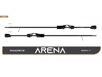Favorite Arena ARN1-672UL-T 2.01m 1.5-4.5g 2.5-5lb Fast (DÉLKA PRUTU 201 cm, GRAMÁŽ 1,5-4,5 g, POČET DÍLŮ 2)