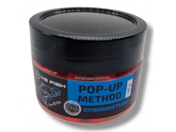 KS Fish Boilie Pop-up method 40g 10mm (Varianta KS Fish Boilie Pop-up method 40g 10mm Citrusové plody)
