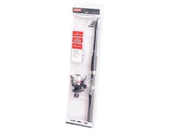 Prut s navijákem Leeda 8ft (2,4m) Telescopic Spin Fishing Kit