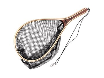 Snowbee Dřevěný raketový podběrák Wooden Landing Net - Small