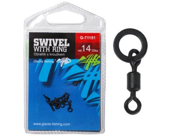 Giants fishing Obratlík s kroužkem Swivel with Ring, vel.14/10ks