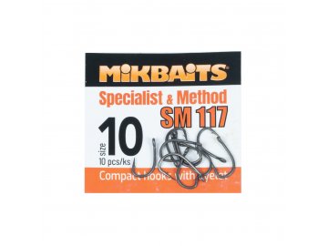 SPECIALIST & METHOD háčky - SM 117 hook 10ks (Varianta SPECIALIST & METHOD háčky - SM 117 hook č.10 10ks)