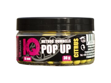 LK Baits Pop Up IQ Method Dumbels 10mm, 30 g Citrus (Variant LK Baits Pop Up IQ Method Dumbels 10mm, 30 g Citrus)