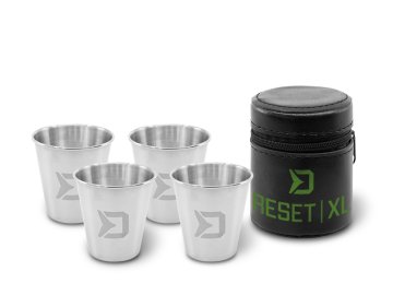 Set nerezových pohárků Delphin RESET XL 4v1 (Velikost 4x70ml)