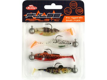 Sada gumových nástrah Berkley Pulse Realistic Prerigged Mix 4 ks (Varianta Pulse Realistic Prerigged Mix Small 4 ks)