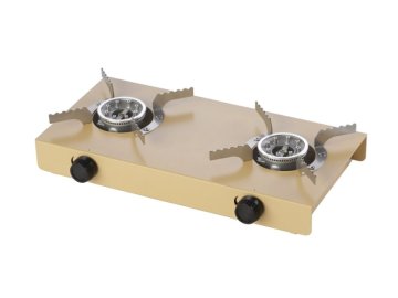 Dvouhořákový vařič RIVET s regulací plamene (Varianta Dvouhořákový vařič RIVET s regulací plamene)