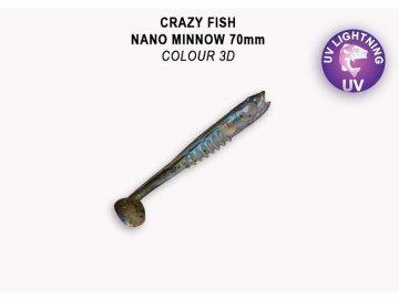 Nano Minnow 7 cm floating (Varianta Nano Minnow 7 cm barva 3D floating)