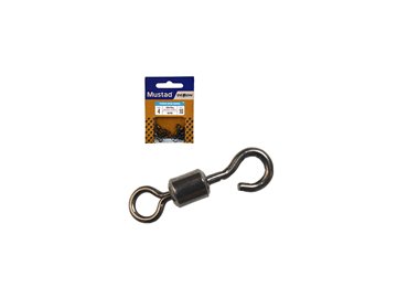 MUSTAD OPEN EYE ROLLING SWIVEL OBRÁTLÍK (Balení 10 ks/bal, Velikost 4, Typ Open Eye Swivel)
