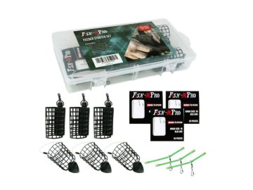 Feeder set v krabičce 21x11cm krmítka návazce feeder tyčky (Varianta Feeder set v krabičce 21x11cm krmítka návazce feeder tyčky)