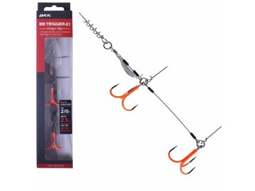 BKK Stinger BB Trigger-21 UVO Stinger Rig (Varianta BKK Stinger BB Trigger-21 UVO Stinger Rig Velikost 1/0)