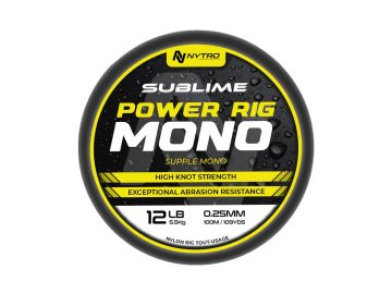 Nytro Vlasec Sublime Power Rig Mono 100m (Varianta Nytro Vlasec Sublime Power Rig Mono 100m 0,09mm 0,75kg)