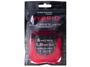 Drennan guma Hybrid Solid Pole Elastic 6m 1,8mm Red (Variant Drennan guma Hybrid Solid Pole Elastic 6m 1,8mm Red)