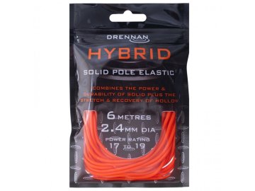Drennan guma Hybrid Solid Pole Elastic 6m 2,4mm Orange (Variant Drennan guma Hybrid Solid Pole Elastic 6m 2,4mm Orange)