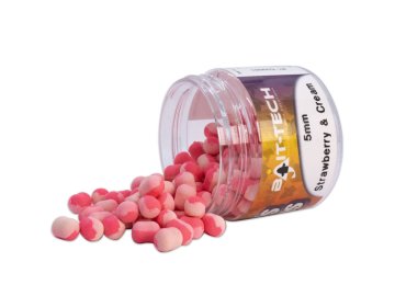 Bait-Tech Duo Col Criticals Wafters - Strawberry and Cream 5 mm (50 ml)