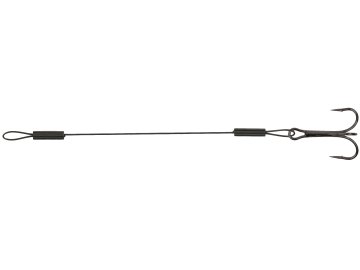 STINGER - JAWS OCEL  - TROJHÁČKY: 2 - 2 ks (delka STINGER - JAWS OCEL - 6cmx18kg - TROJHÁČKY: 2 - 2 ks, barva Ocelový)