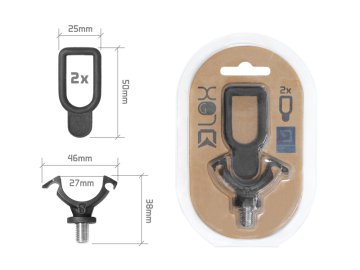 Držák prutu s pojistkou Delphin LOX (Velikost 1x Uni držák + 2x gumička)