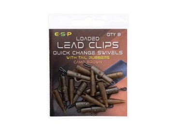 ESP závěsky Loaded Lead Clip Quick Change Swivel Brown