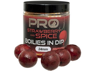 Boilies In Dip Pro Strawberry Spice 150g (Průměr 20mm)