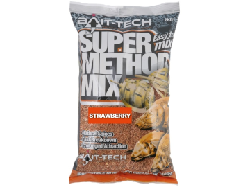 Bait-Tech krmítková směs Super Method Mix Strawberry 2 kg