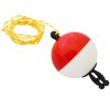 Čihadlo odpadávací - koule 5,4x3,8 cm (Varianta bíločervené)