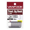 Vanfook Trout Jig hooks TJ-31BL, balení 25ks (Varianta Vanfook Trout Jig hooks TJ-31BL vel. 4, balení 25ks)