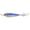 LIVETARGET FLUTTER SHAD KOVOVÁ NÁSTRAHA S TŘPYTKAMI (Velikost 6 cm, Typ Glow Black)