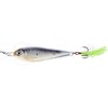 LIVETARGET FLUTTER SHAD KOVOVÁ NÁSTRAHA S TŘPYTKAMI (Velikost 6 cm, Typ Glow Black)