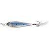 LIVETARGET FLUTTER SHAD KOVOVÁ NÁSTRAHA S TŘPYTKAMI (Velikost 5,5 cm, Typ Silver/Blue)