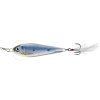 LIVETARGET FLUTTER SHAD KOVOVÁ NÁSTRAHA S TŘPYTKAMI (Velikost 5,5 cm, Typ Silver/Blue)