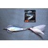 LIVETARGET FLUTTER SHAD KOVOVÁ NÁSTRAHA S TŘPYTKAMI (Velikost 5,5 cm, Typ Silver/Blue)